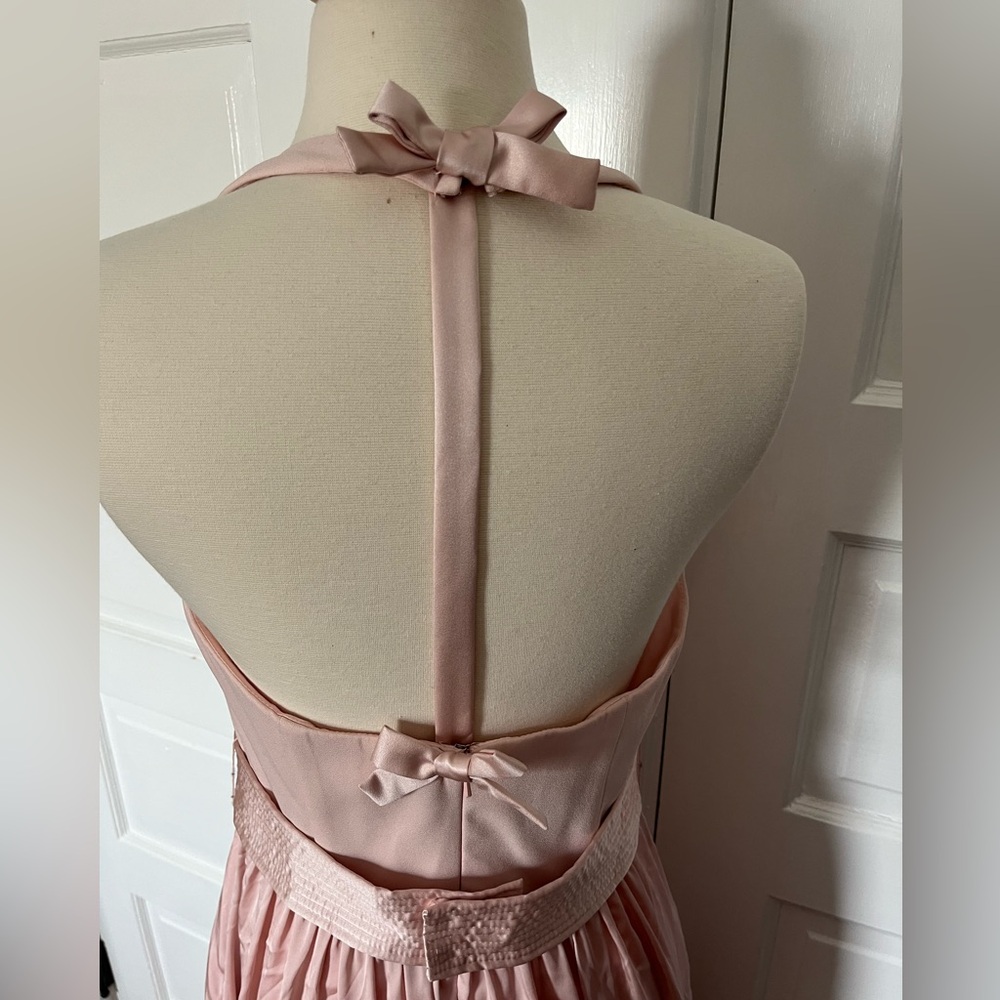 Elegant Pink Bridesmaid Dress - Picture 6 of 7